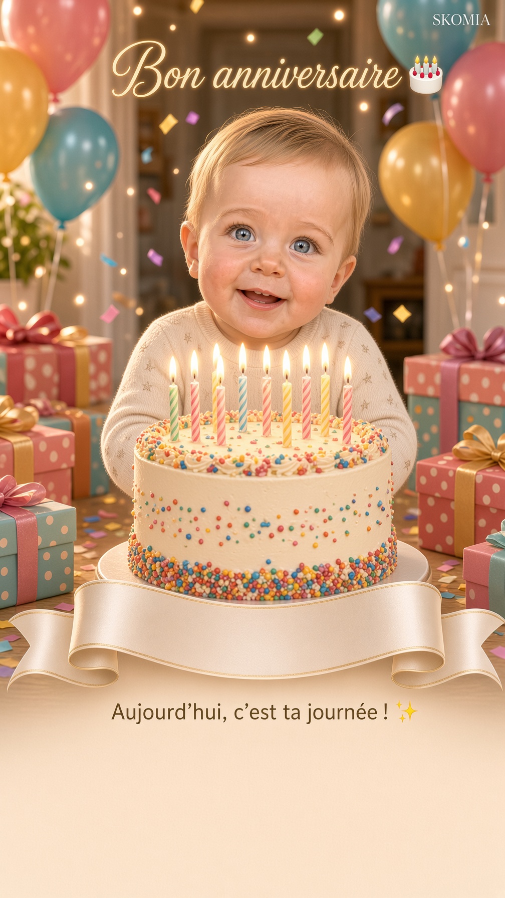 Carte Skomia — Bon anniversaire
