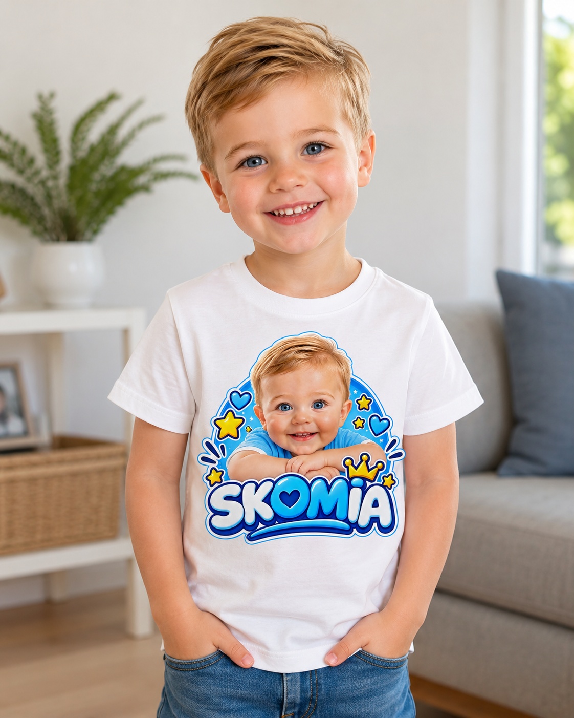 T-shirt enfant Skomia porté par un enfant